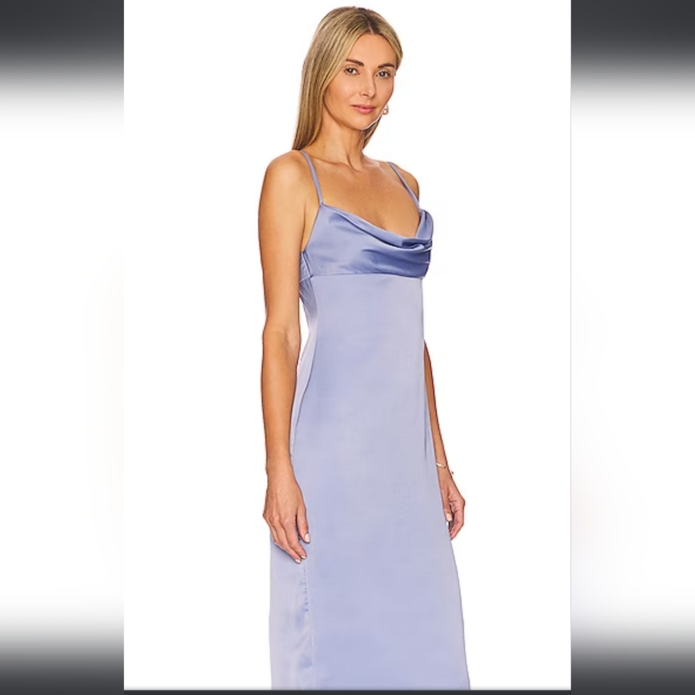 WeWoreWhat Cowl Satin Charmeuse Midi Dress,NWT, Size 4 - Picture 1 of 5